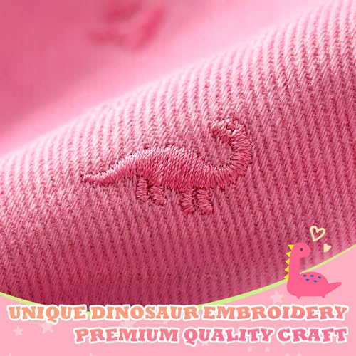 Cotton Toddler Baseball Cap,Embroidered Dinosaur Adjustable Sun Hat - color: A-7-ed-dino-purple, size: 0-3 Months