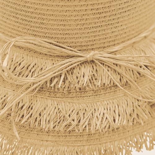 Panama Jack Women's Sun Hats - Paper Braid Straw, Assorted Styles - color: Brown Bucket Hat