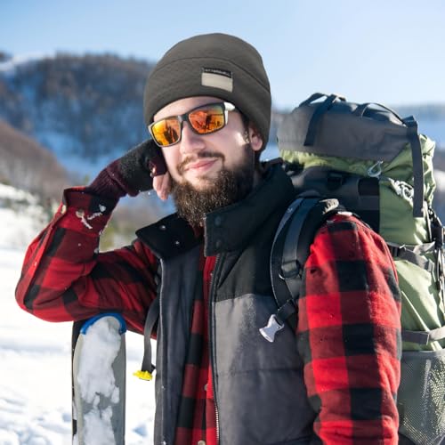 Honeycomb Thermal Skull Cap Beanie for Men Women - color: Dark Gray