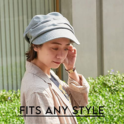 CHARM Organic Cotton Sun Hat for Women - color: Gray