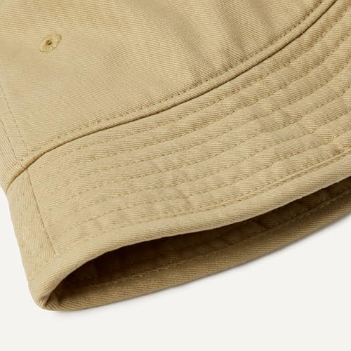 Amazon Essentials Men's Washed Cotton Canvas Bucket Hat - color: Khaki, size: Small-Medium