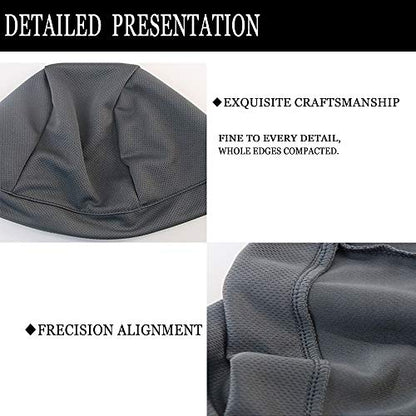 3 Pack Cooling Skull Cap Helmet Liner Sweat Wicking Breathable Hat for Men - color: Black,grey,grey