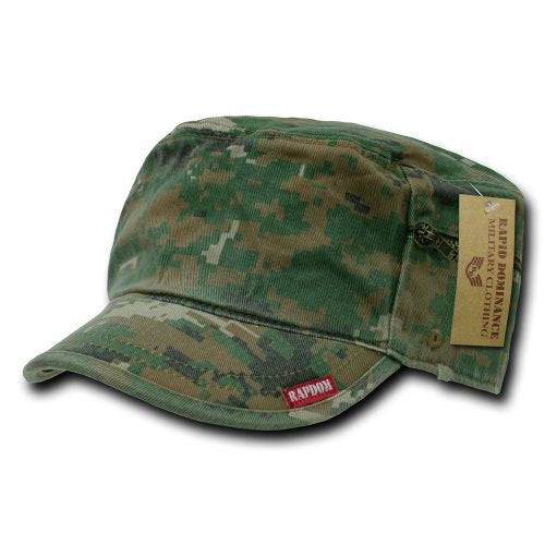 Rapiddominance Adjustable Patrol Cap with Zipper - color: W.digit