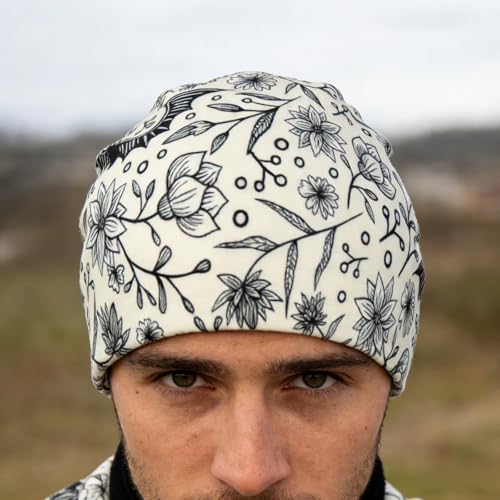 Unisex Stretch Knit Beanie Hat - color: Cute Bat