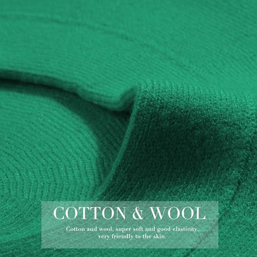 Sumolux Women Beret Hat French Beret Beanie Cap Classic Solid Color - color: Green, size: Large