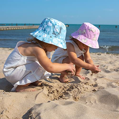 Urban Infant Toddler Bucket Hat – Girls and Boys Sun Hat - Lightweight and Reversible - Kids Ages 1-5 - color: Seattle, size: 2-5T