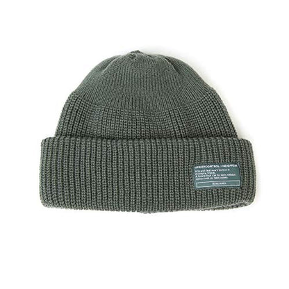 UNDERCONTROL Winter Trawler Fisherman Beanie Men Women Unisex Stylish Plain Docker Skull Hat Roll up Watch Cap Color Pack - color: Green