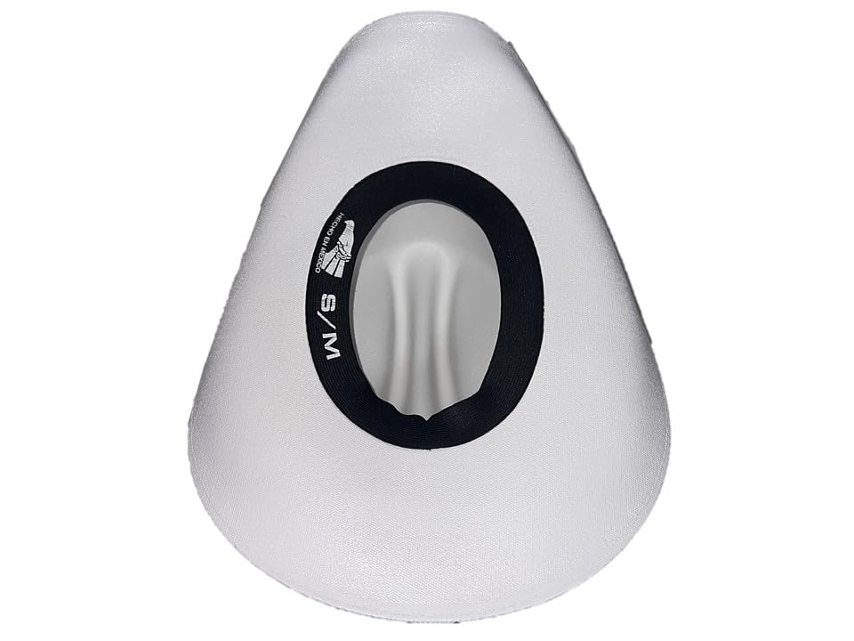 Mrlahat Western Cowboy & Cowgirl Hat Wide Brim Front Pinch Style - color: White, size: Small-Medium
