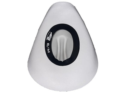 Mrlahat Western Cowboy & Cowgirl Hat Wide Brim Front Pinch Style - color: White, size: Small-Medium