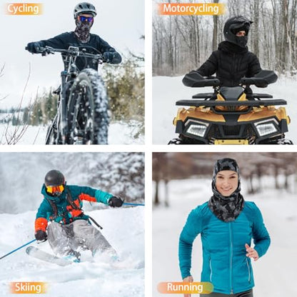 KGC Winter Balaclava for Men Women, Thermal Ski Mask Cold Weather Face Mask - color: Camo