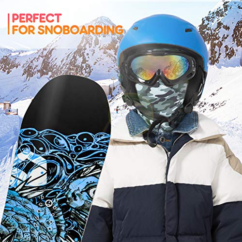 Venswell Kids Balaclava Windproof Ski Mask Winter Face Warmer for Cold Weather Boys Girls - color: A-2-cute Dog