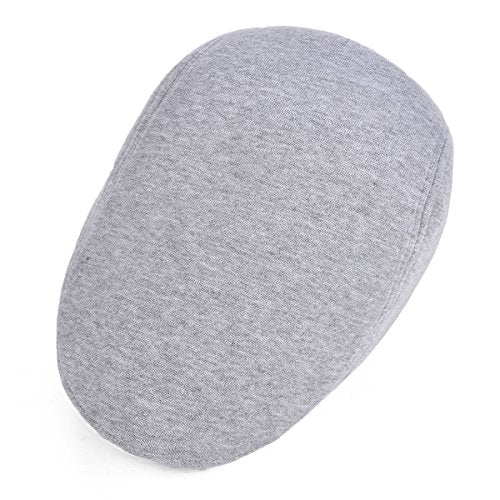 VOBOOM Men's Cotton Flat Ivy Gatsby Newsboy Driving Hat Cap - color: Light Grey