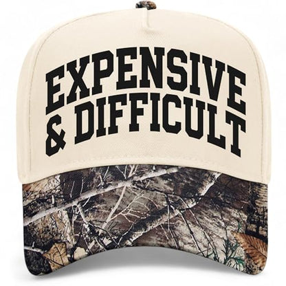 Expensive & Difficult Collegiate Hat - color: Tree Camo