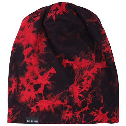 Mens Slouch Hollow Beanie Summer Skullcap B090 - color: B-wine
