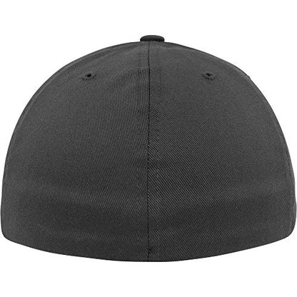 Flexfit Two-Tone Stretch Mesh Fitted Cap Hat - color: Heather, size: Small-Medium, style: Flexfit Flat Visor