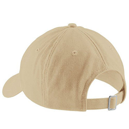 Trendy Apparel Shop Letter M Block Font Embroidered Dad Hat Cotton Baseball Cap - color: Stone