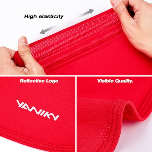 YANIKY Bandanas Skull Caps for Men, Do Rag Women Breathable Helmet Liner - color: Red