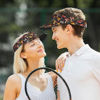 Unisex Adjustable Sports Sun Visor - color: Mushroom