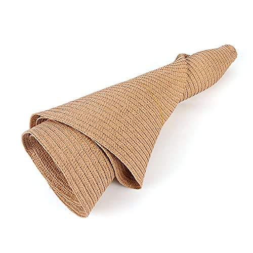 Oversized Beach Sun Hat for Women Foldable Large Wide Brim Hats Packable Roll up Floppy Cap Summer UV Protection Hat - color: Khaki