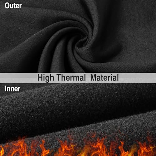 LUOLIIL VOE 2 Pack Winter Neck Gaiter Warmer for Men&Women,Windproof Face Cover Fleece Face Mask Scarf for Cold Weather Sport - color: Black+black
