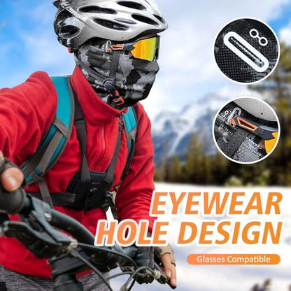 KGC Winter Balaclava for Men Women, Thermal Ski Mask Cold Weather Face Mask - color: Camo