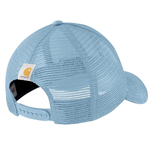 Carhartt Men's Canvas Mesh-Back Logo Graphic Cap - color: Moonstone