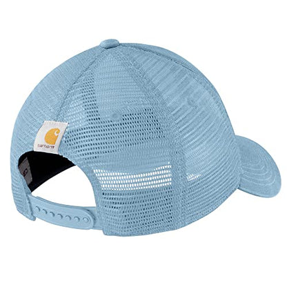 Carhartt Men's Canvas Mesh-Back Logo Graphic Cap - color: Moonstone