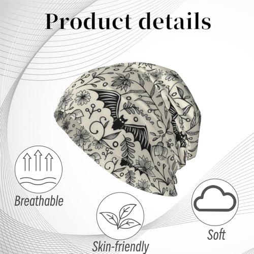 Unisex Stretch Knit Beanie Hat - color: Cute Bat