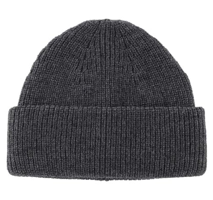 Connectyle Short Fisherman Beanie for Men Women Warm Winter Hats Knit Cuffed Beanies Skull Cap Acrylic Watch Hat - color: Dark Grey