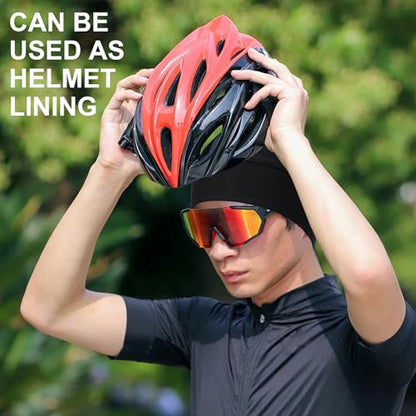 Qearl Cooling Skull Caps Helmet Liner Cycling Caps for Men Women - color: Multicolor