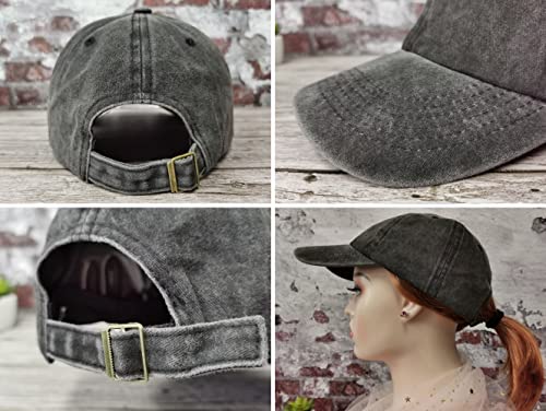 Hepandy Embroidered Baseball Caps for Grandpa Grandma Mom Dad Papa Nana - color: No.1 Grandpa (Washed Black)