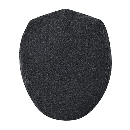 STARANCE Men Wool Blend Newsboy Cap Flat Hat - color: Dark Gray, size: 7 3/4