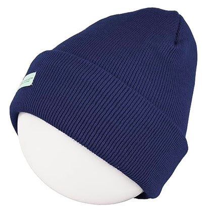 3M Thinsulate Women Men Unisex Knitted Thermal Winter Cap Casual Beanies - color: Navy