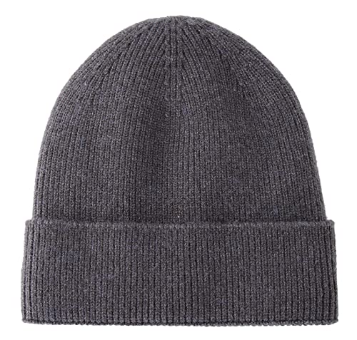 Connectyle Kids Beanie Hat Warm Winter Hats for Boys Girls Fleece Lined Knit Kids Hat for Ages 1-5 - color: Charcoal Grey