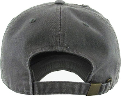 KBETHOS Praying Hands Rosary Dad Hat Baseball Cap Unconstructed Polo Style Adjustable Unisex - color: Dark Grey Savage