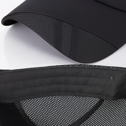 Sport Cap Outdoor Activities Adjustable Quick Dry Sun Hat Cap Men and Women Baseball Hiking Fishing Golf - color: Black & Gray