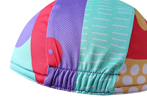 Funny Cycling Cap - Polyester Cartoon Cycling Hat-Under Helmet - Cycling Helmet Liner Breathable&Sweat Uptake - color: G28