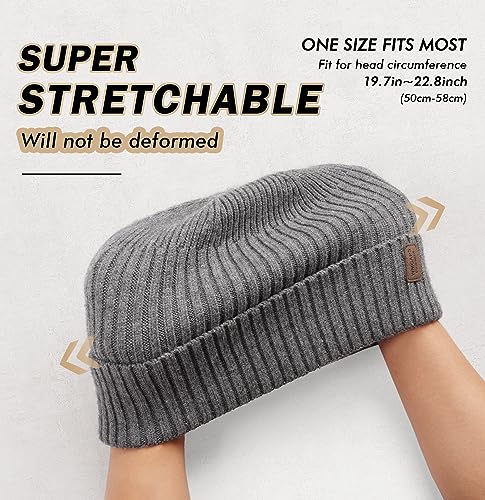 Wmcaps Winter Beanie for Men Women Fleece Lined Hat Warm Cuffed - color: Grey