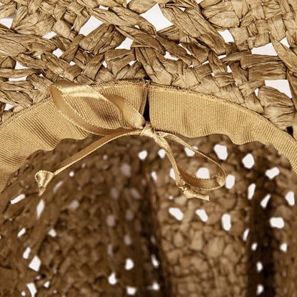 Lucky Brand Women's Straw Cowboy Hat | Rope Design | Western | Style | Fashion | Sun Protection | Breathable - color: Woven Straw - Tan