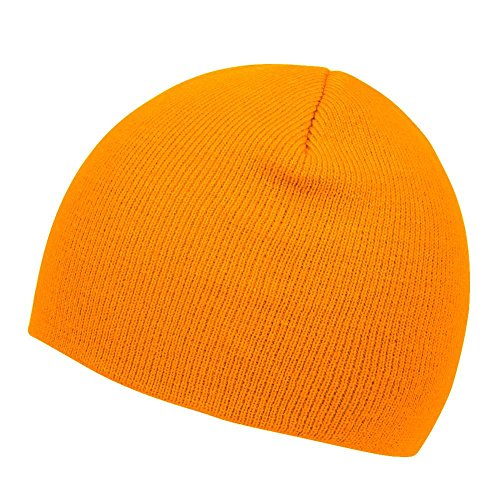 TOP HEADWEAR Cuffless Beanie for Men Women, Unisex Short Beanies Skull Cap - color: Gold