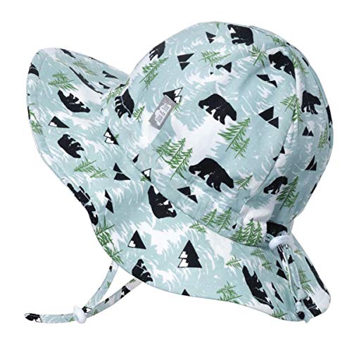 JAN & JUL 50+ UPF Cotton Sun Hat with Wide Brim for Toddler Girls - color: Bear, size: 2-5T