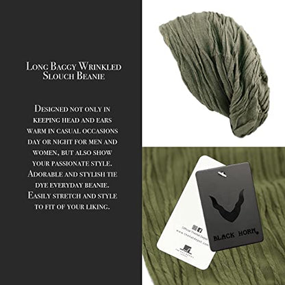 Chemo Slouchy Style Baggy Beanie Cancer Headwear for Women Fleece Lining Winter Hat - color: 6. 2800 - Olive