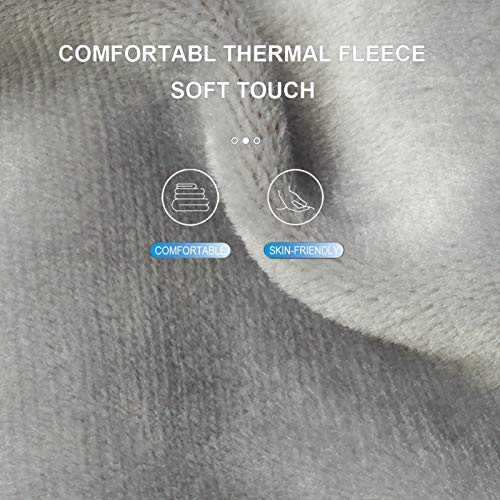 KOOLSOLY Ski Mask Balaclava Cold Weather Warm and Fleece Face Mask Neck Warmer Full Face Mask for Men&Women - color: Blca*grey