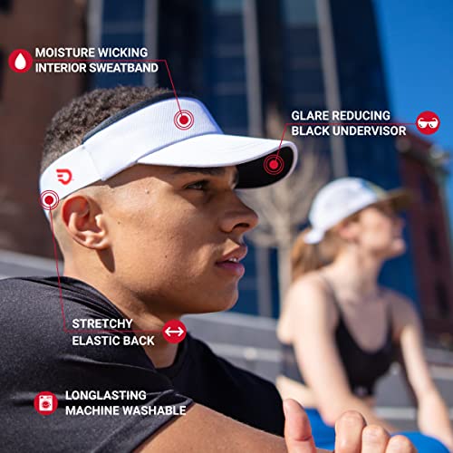 Headsweats Unisex Adult Lightweight Performance Running Sun Visor - color: Navy Blue