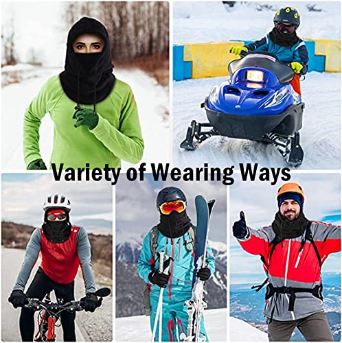 Balaclava Windproof Winter Face Mask Warm Fleece Ski Mask for Men and Women Cold Weather Motorcycle Bike Cycling Neck Warmer - color: Grey