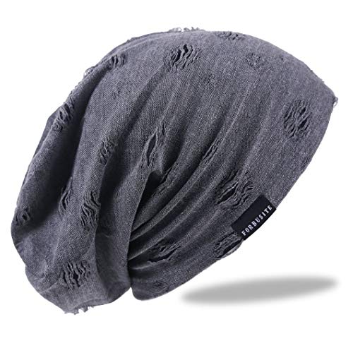 Ruphedy Men Slouchy Beanie Summer Long Oversize Thin Lightweight Skull Cap B011h - color: B405-grey, size: One Size