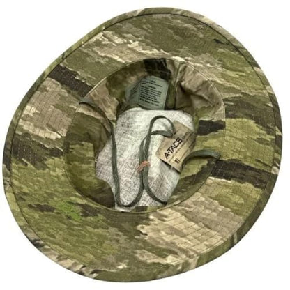 Military Boonie Hat, A-TACS Camo Pattern, Tactical Sun Hat with Chin Strap - color: A-tacs Ix, size: 7 3/4