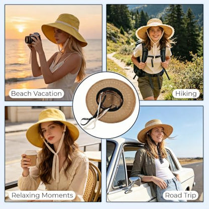Lace Hat Wind Strap Adjustable Chin Cord Set of 2