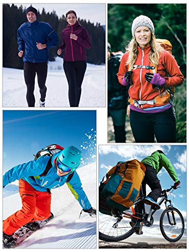 Geyoga Winter Fleece Balaclava Hat for Men Women - color: Blue, Rose Red