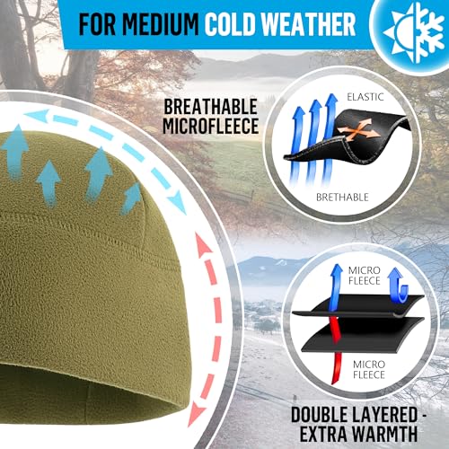 M-Tac Fleece Watch Cap - Army Military Tactical Beanie Hat Winter Skull Cap - color: Ocp, size: Medium
